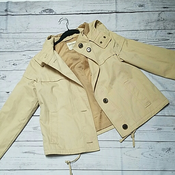 old navy tan coat